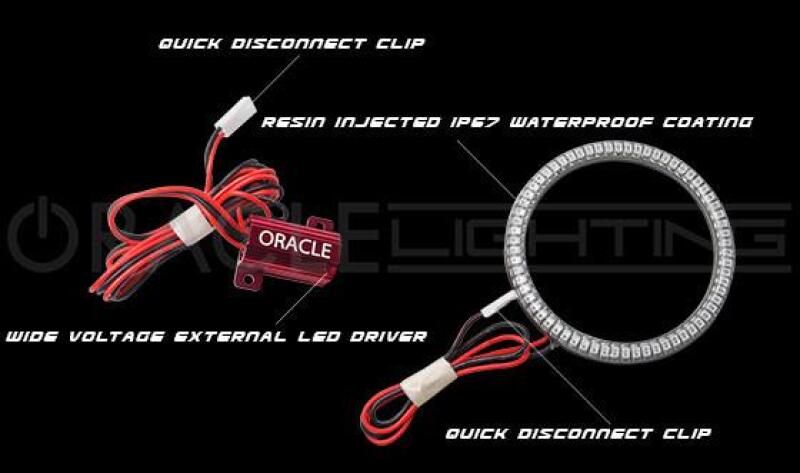 Dodge Durango Fog Light Halo Kit - ORACLE Lighting - Surface Mount, LED, Waterproof - Green - `11-`13